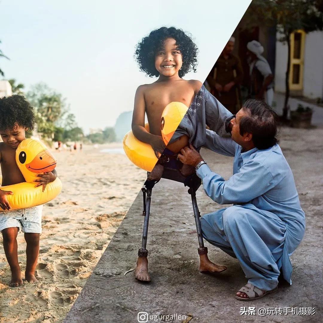 一张照片两个不同人生,一张图两个世界