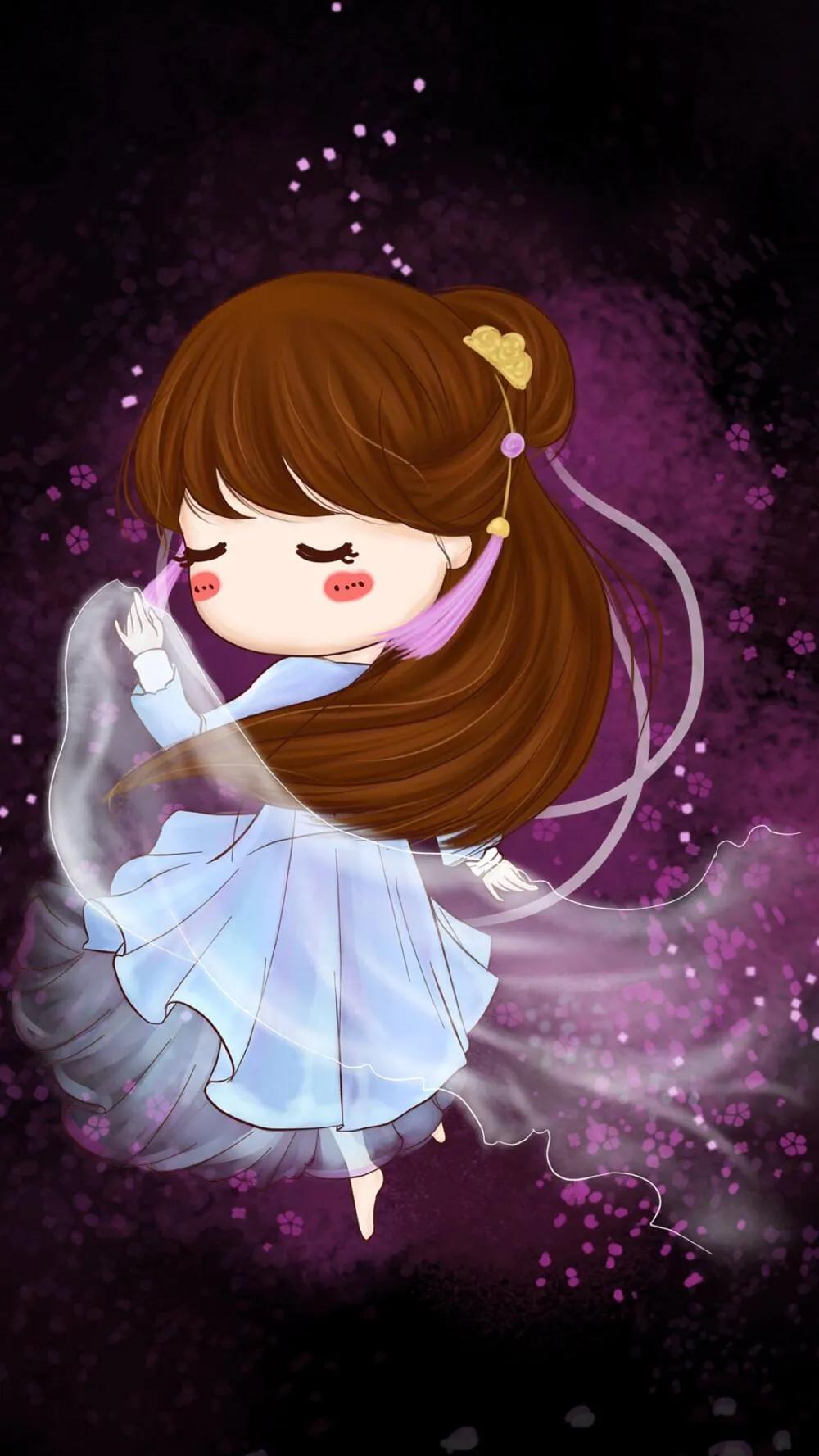 精美手绘手机壁纸古装演员,唐嫣古装高清壁纸