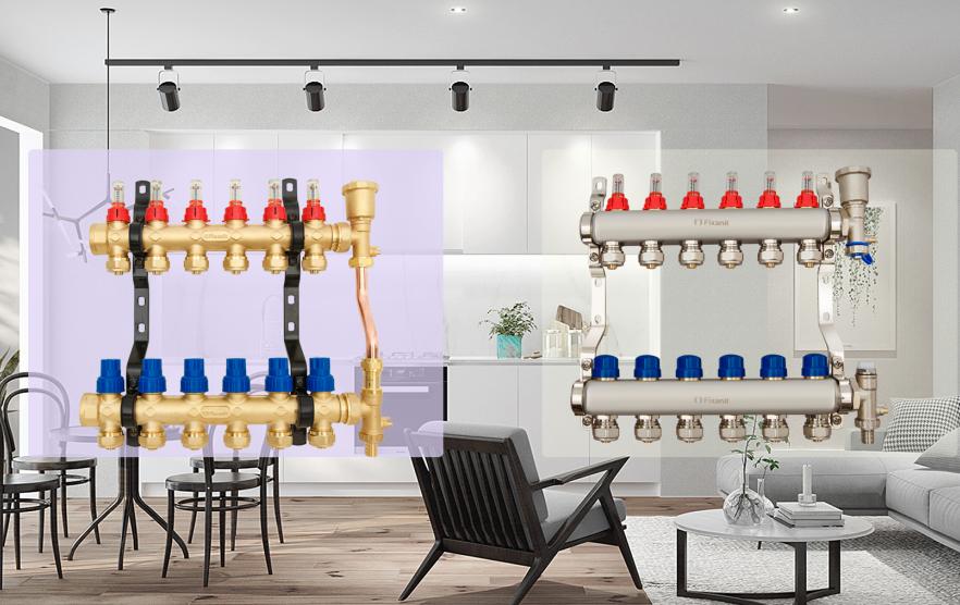 地暖分集水器黄铜和紫铜,地暖用什么分水器怎么选