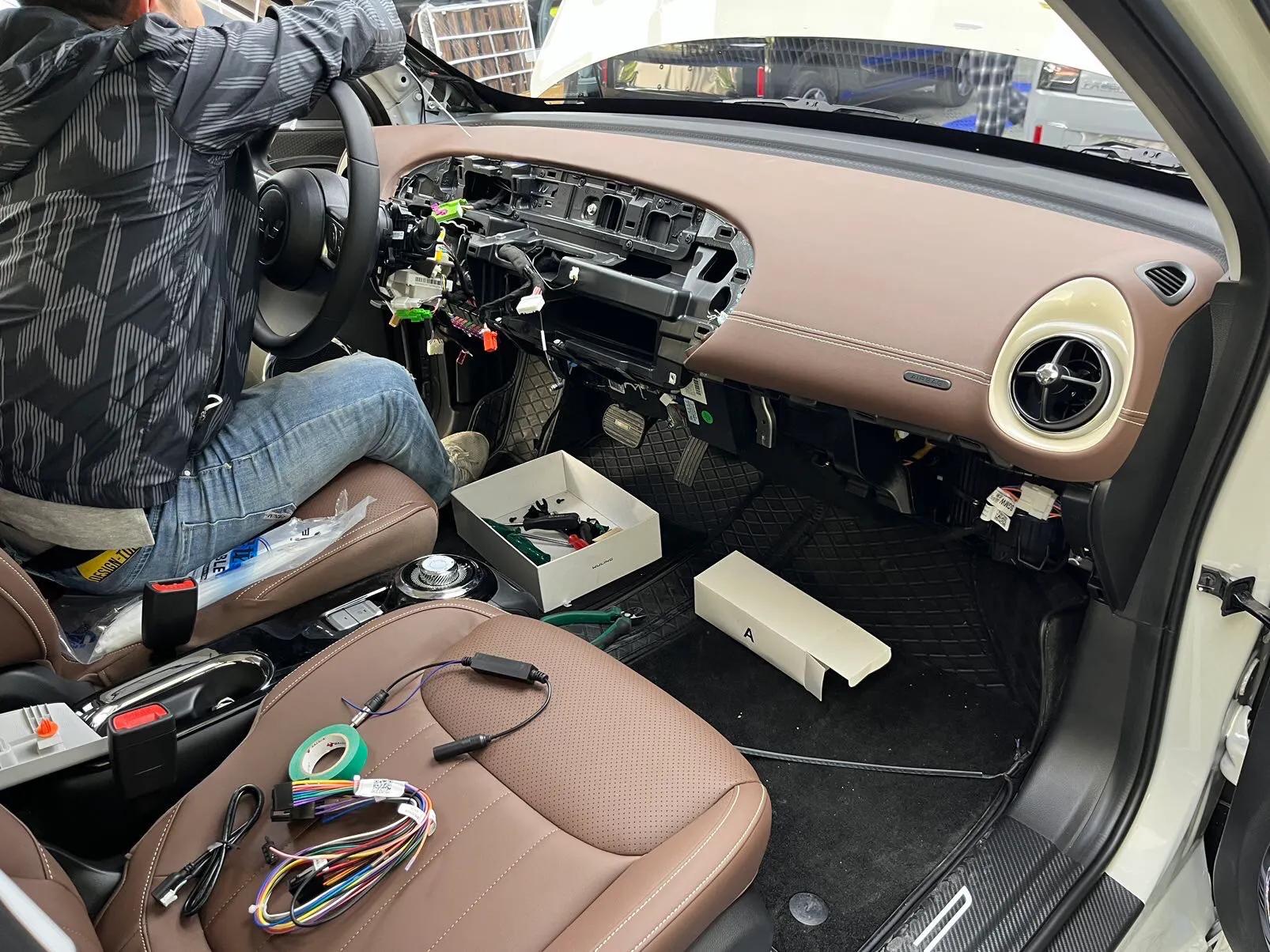 五菱缤果203舒享款,五菱缤果中控屏加装