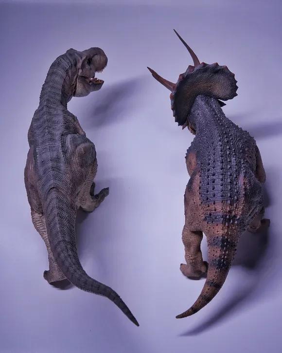 恐龙模型测评t-toy双脊龙jp版,安利亚恐龙模型镰刀龙