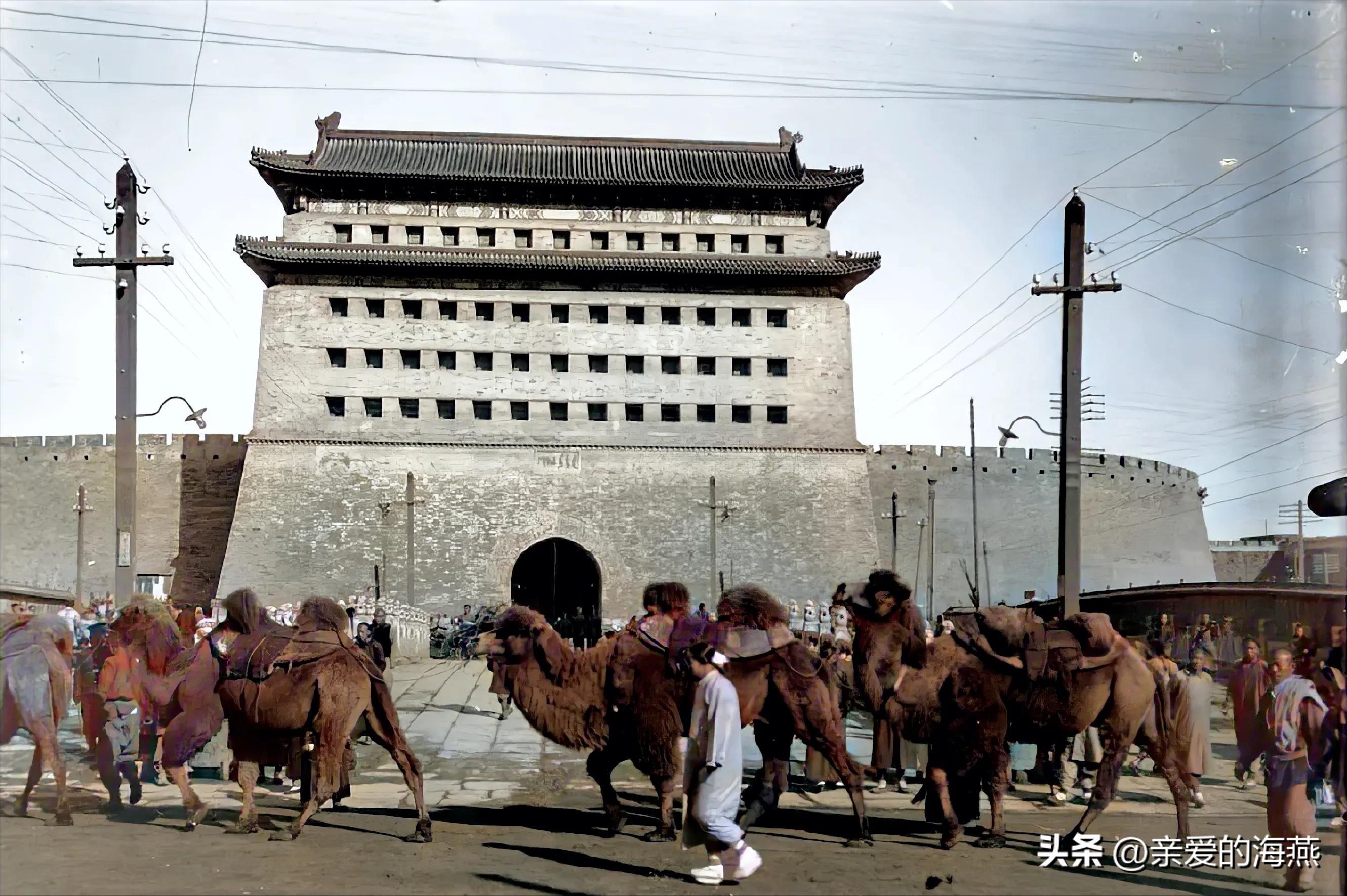 北京城墙100年前的视频,北京旧城墙老照片