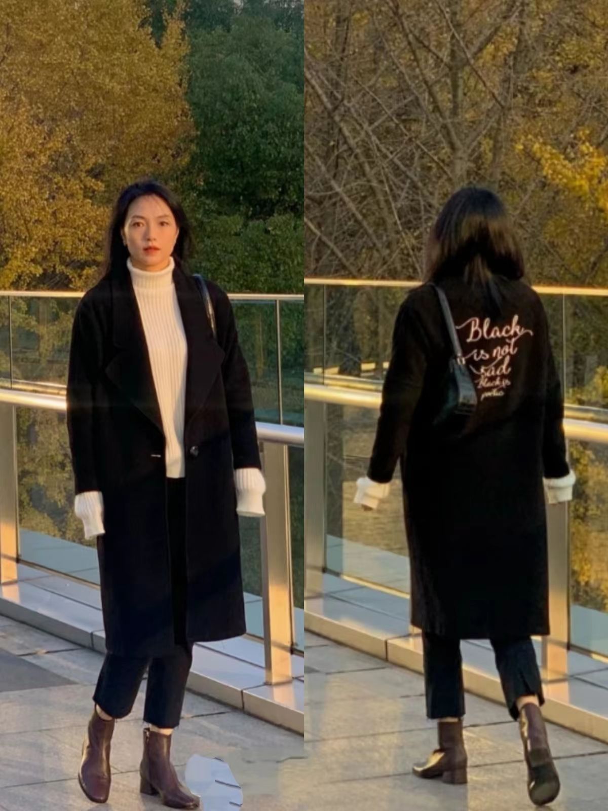 适合羽绒大衣的鞋子,大衣球鞋才是今年冬天最美搭配