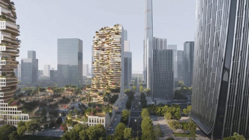 各种地标建筑的设计方案,城市居住区绿色建筑设计