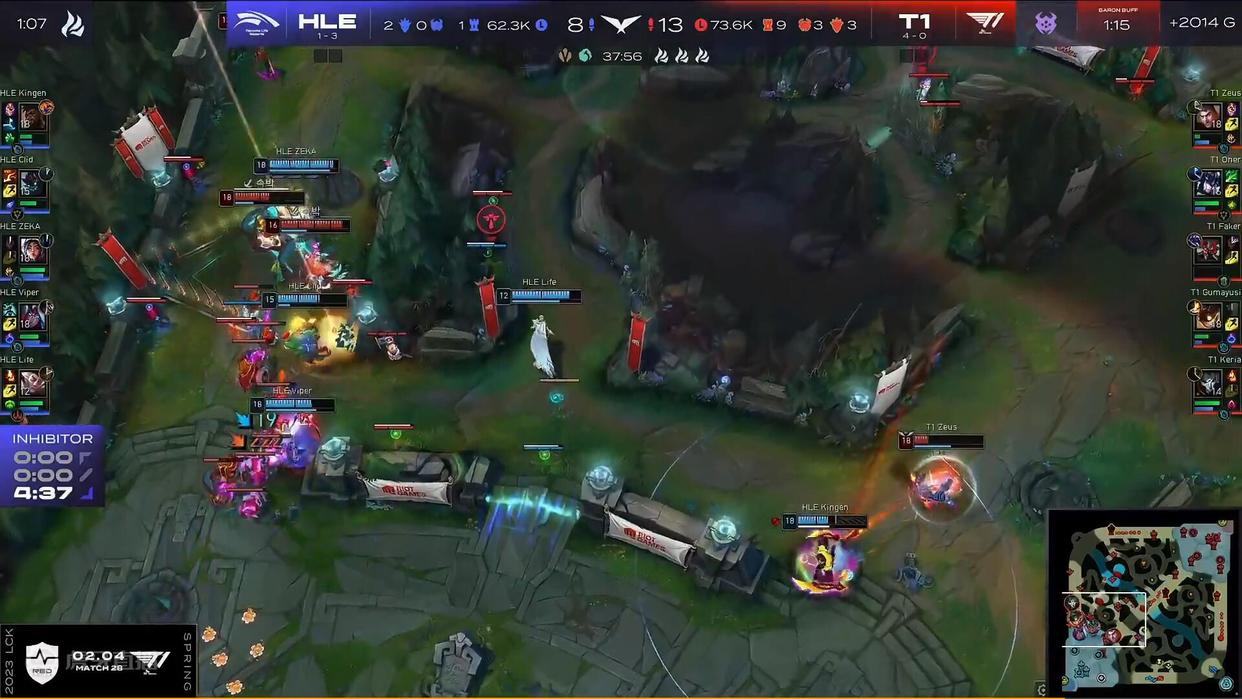 lck季前启航赛2023谁赢了,lck春季赛hle队员