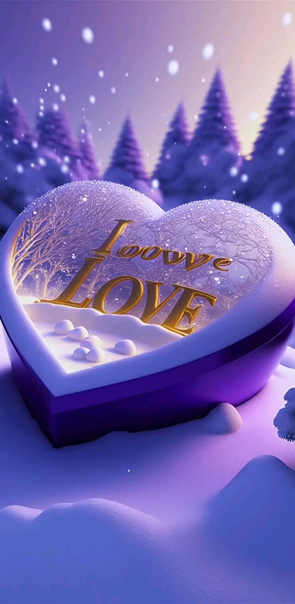 唯美心形图片高清壁纸,爱心壁纸图片唯美简约