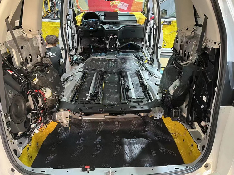 消失的噪声杭州元音改本田艾力绅汽车隔音改装大白鲨