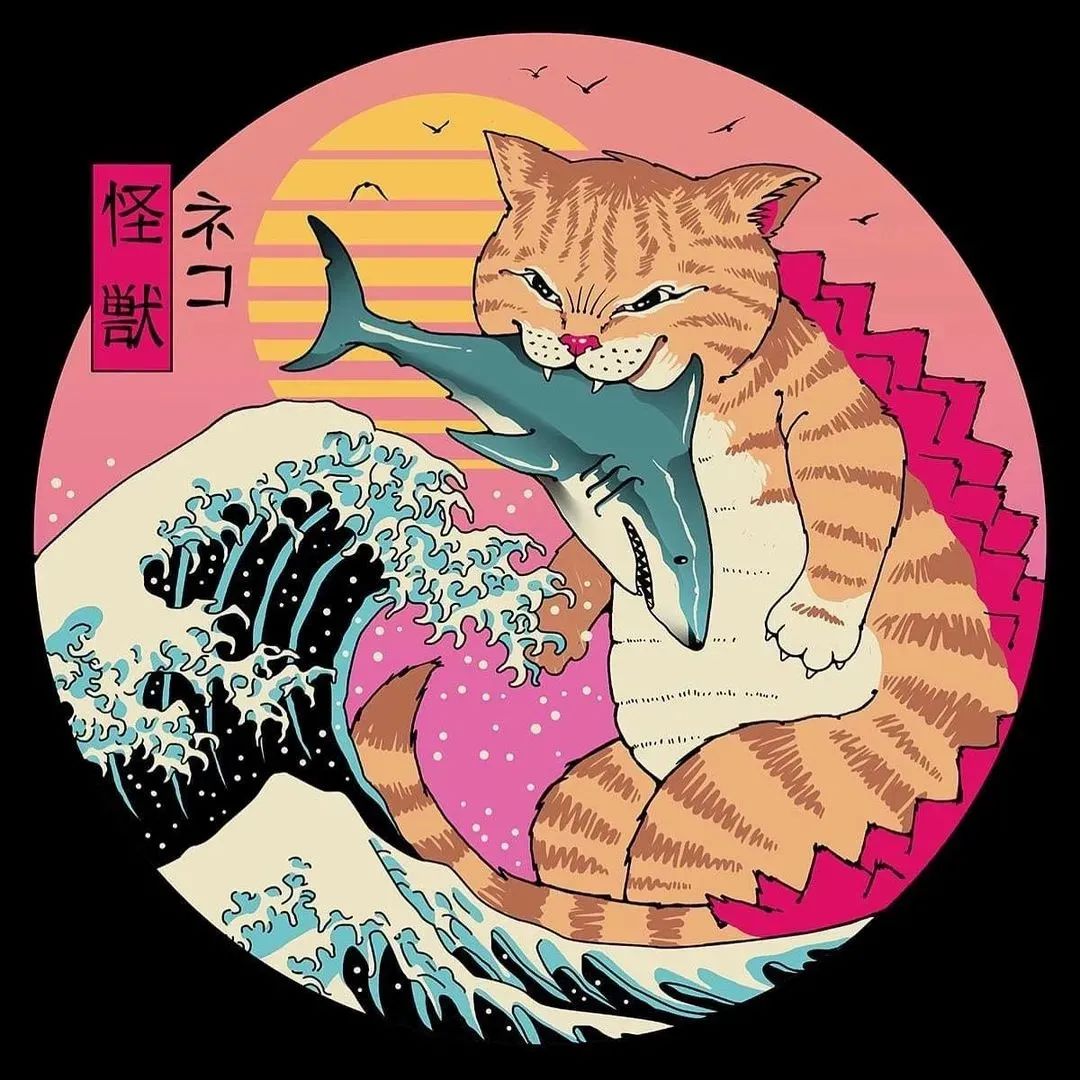 浮世绘动漫插画,菲律宾著名插画师作品