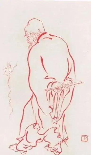 工笔白描罗汉图这线条美绝了,罗汉佛工笔白描图片