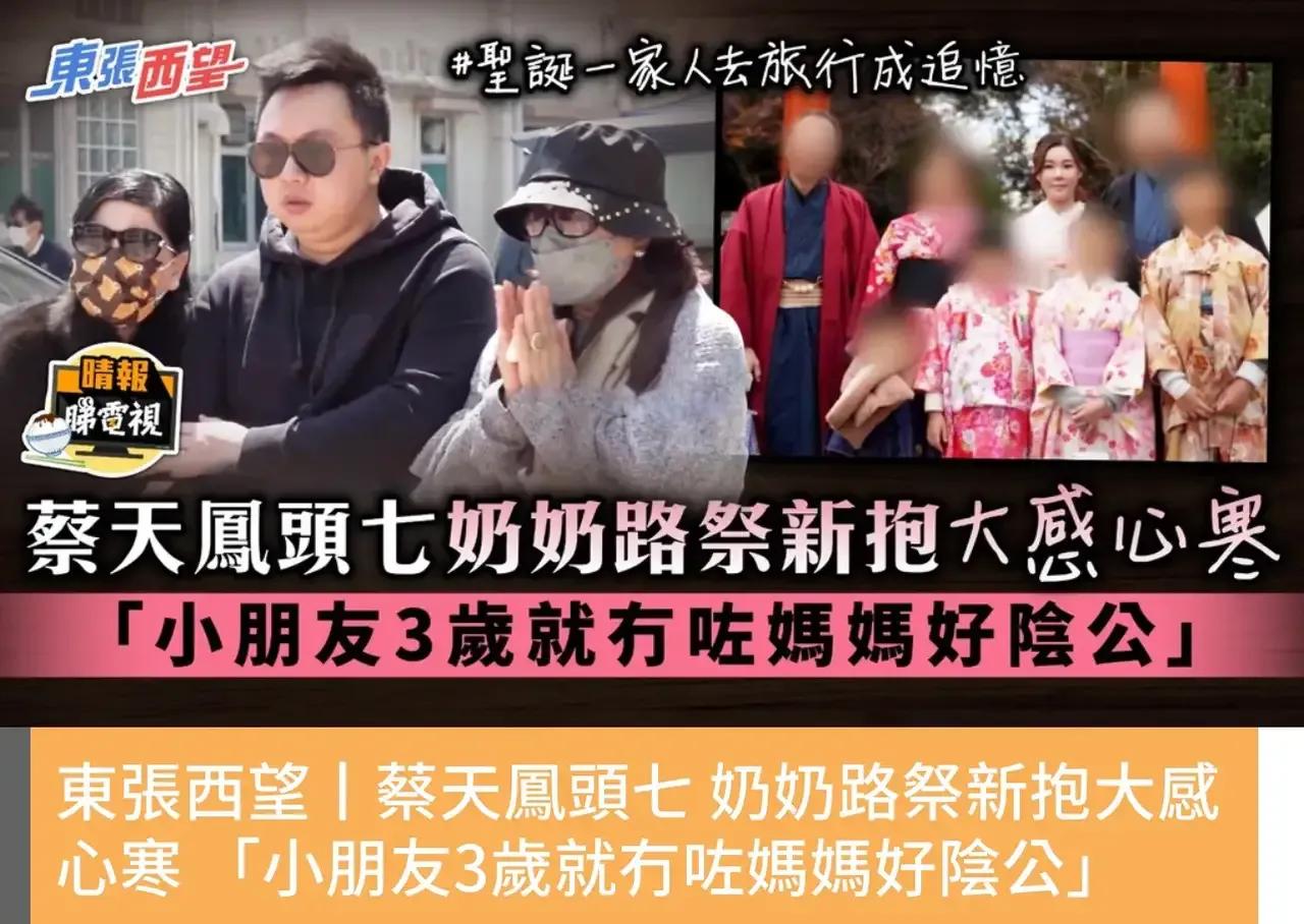 港媒称蔡天凤前夫已被捕,蔡天凤前夫儿女得知妈妈被害