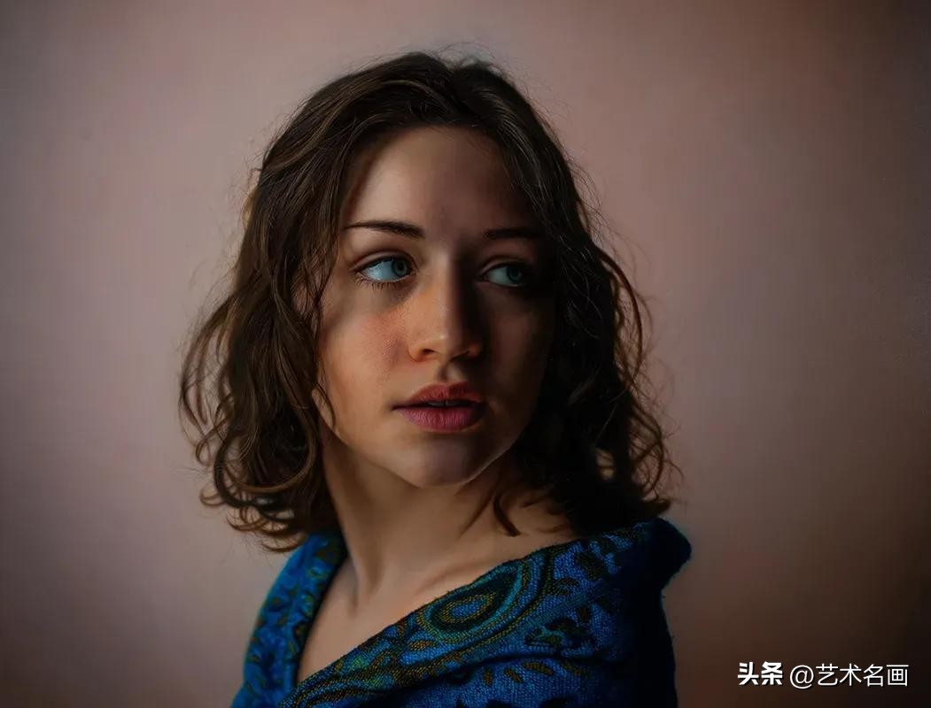 布格罗油画人物高清作品图文,马可格拉西超写实油画图片