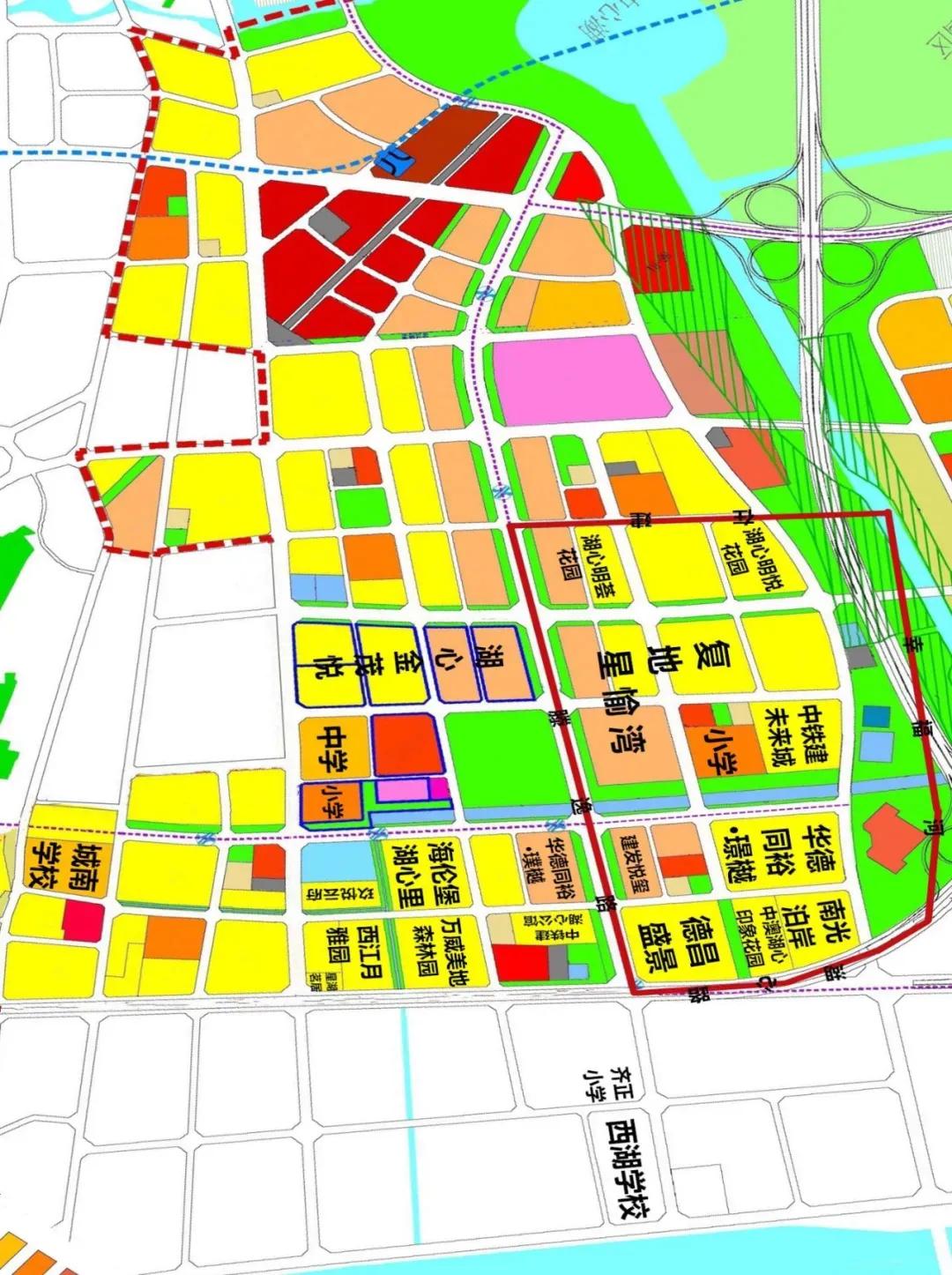 惊喜！湖心新城金茂中小学、湖心小学学区划分来了