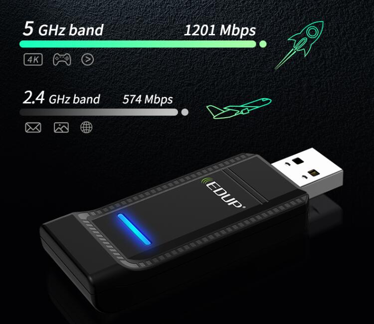 免驱WiFi6出击做游戏赢家翼联EP-1688S无线网卡鼎新上市