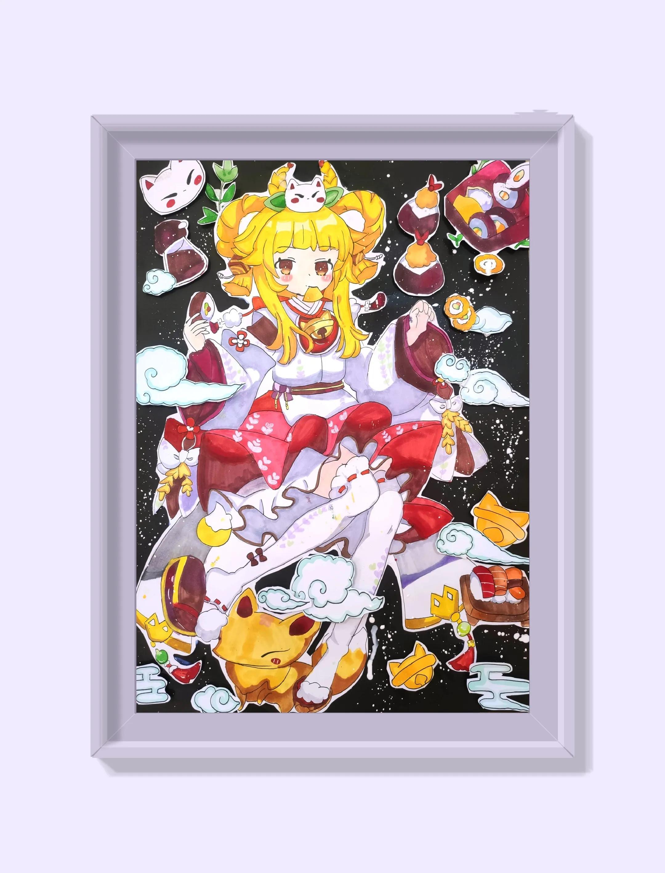 绘画作品创意7-13岁漫画,9-12岁美术漫画