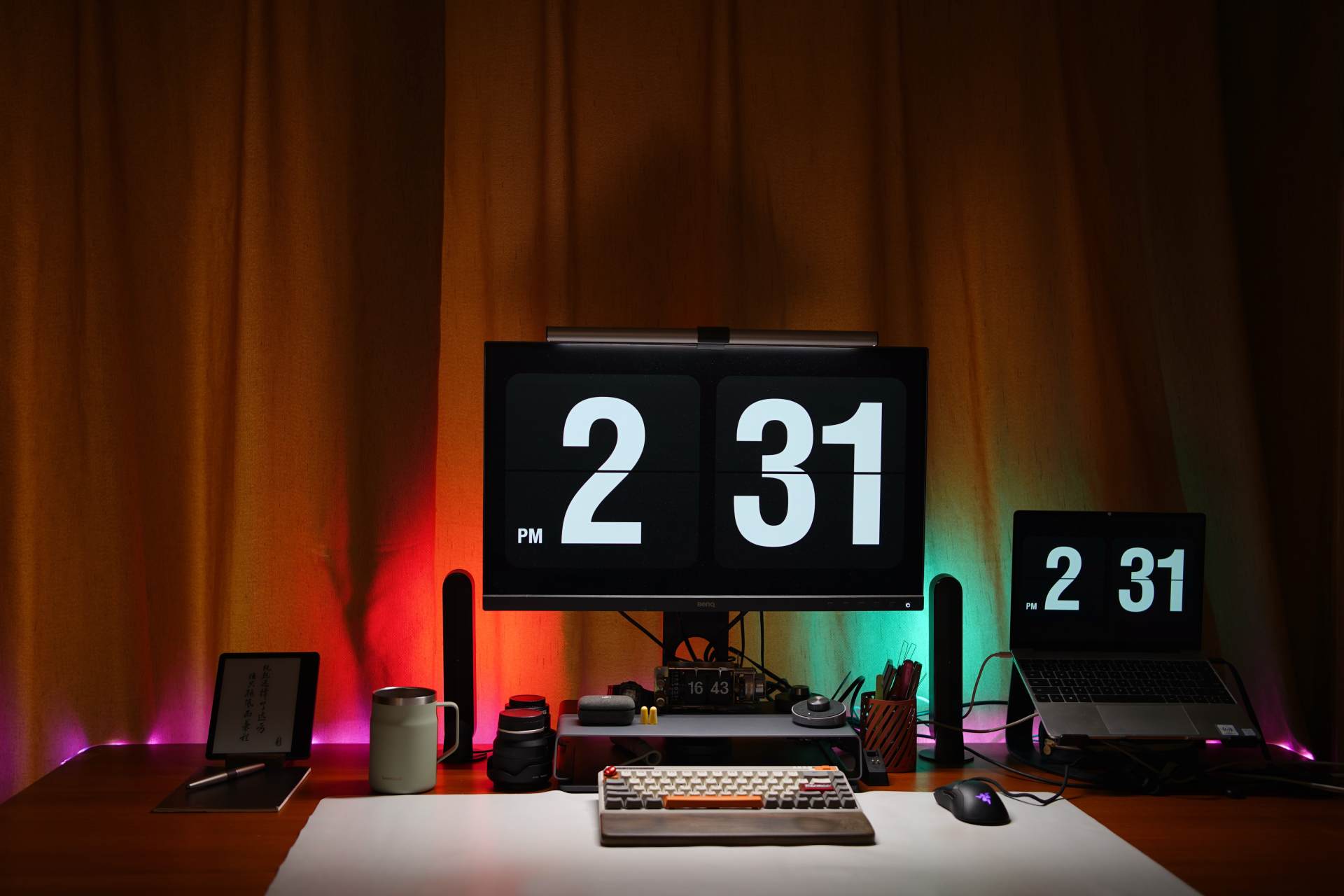 男人谁不喜欢一张大大的书桌,智芯1.8M实木升降桌那是真的爱