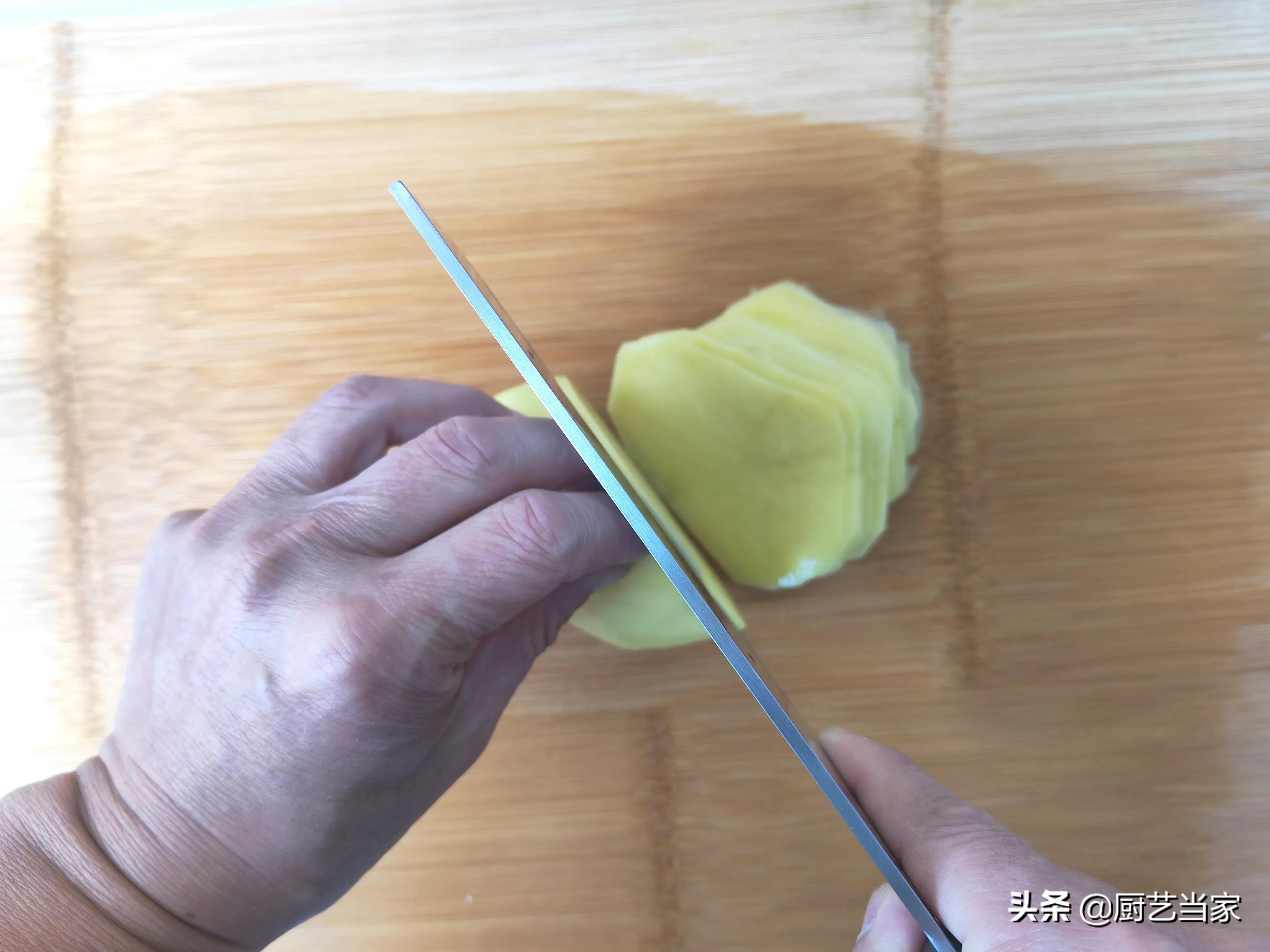 刀工初学者怎么切丝才会细,烹饪刀工土豆切片切丝基础教学