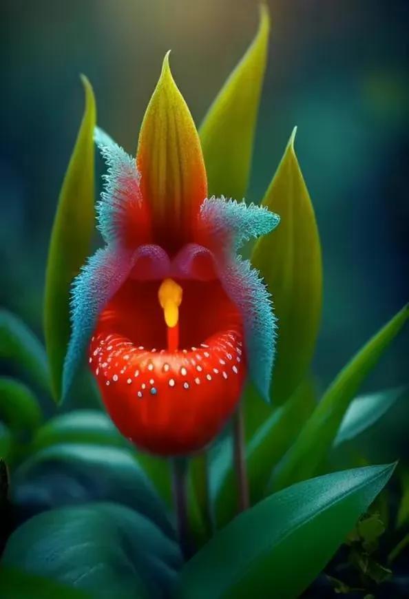 分享图片，花奇异草，形似兜子儿。