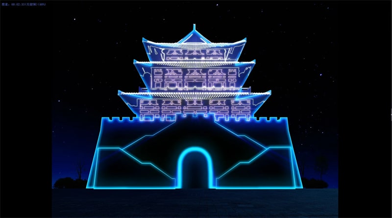 建筑投影-光影与空间视觉的碰撞