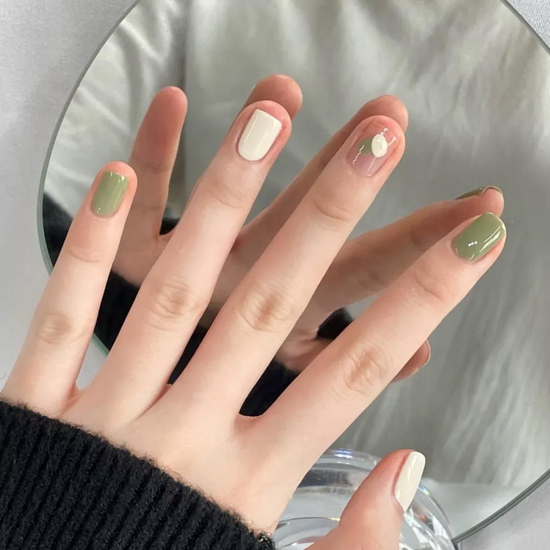 美甲图片好看又简单显白,美甲图片纯色显白简单又好看