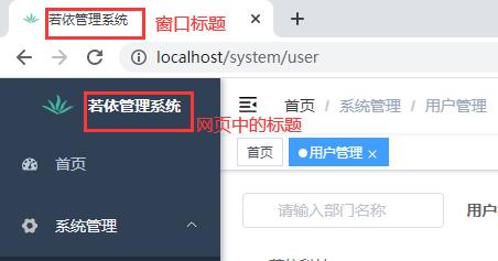 RuoYi若依系统的标题title如何修改?有一处挺怪异的