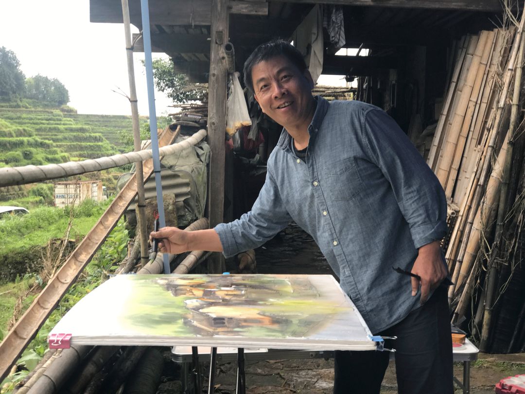 郭宁油画水彩画作品集,诗情画意