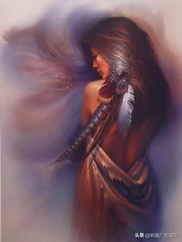 印第安人油画高清,印第安人油画艺术