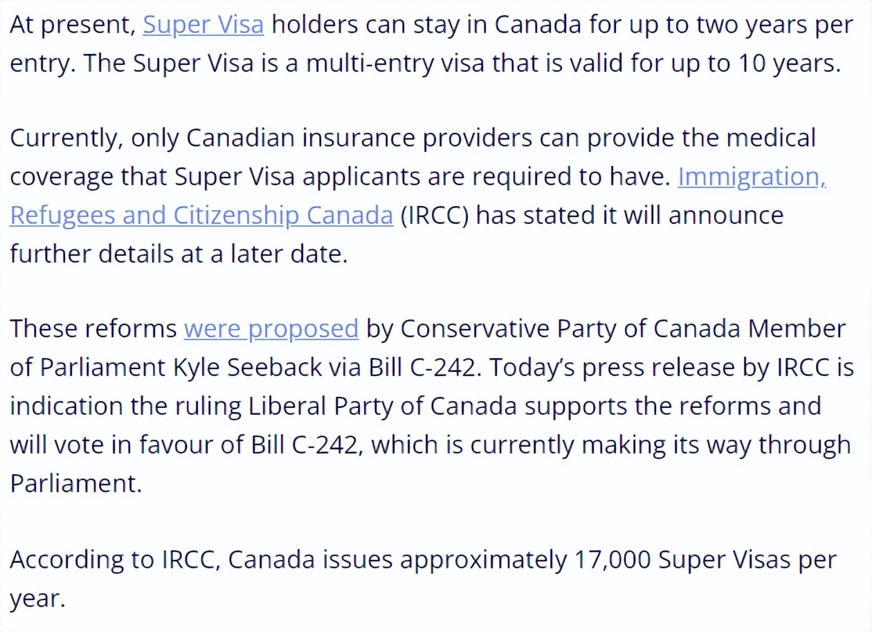 加拿大超级签证或将一次住满五年,加拿大10年签证新政策