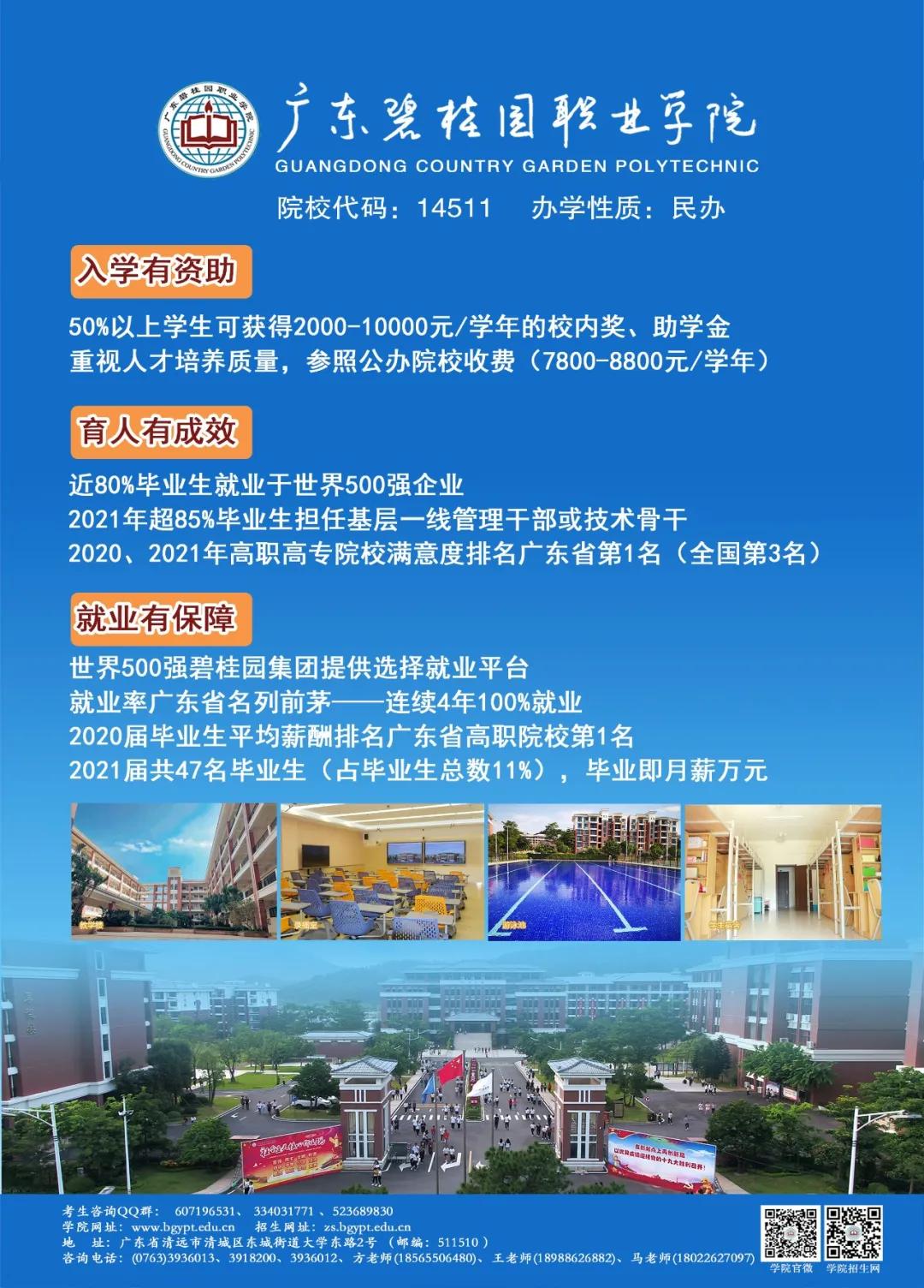 广东碧桂园职业学院招生计划,广东碧桂园职业学院2023年