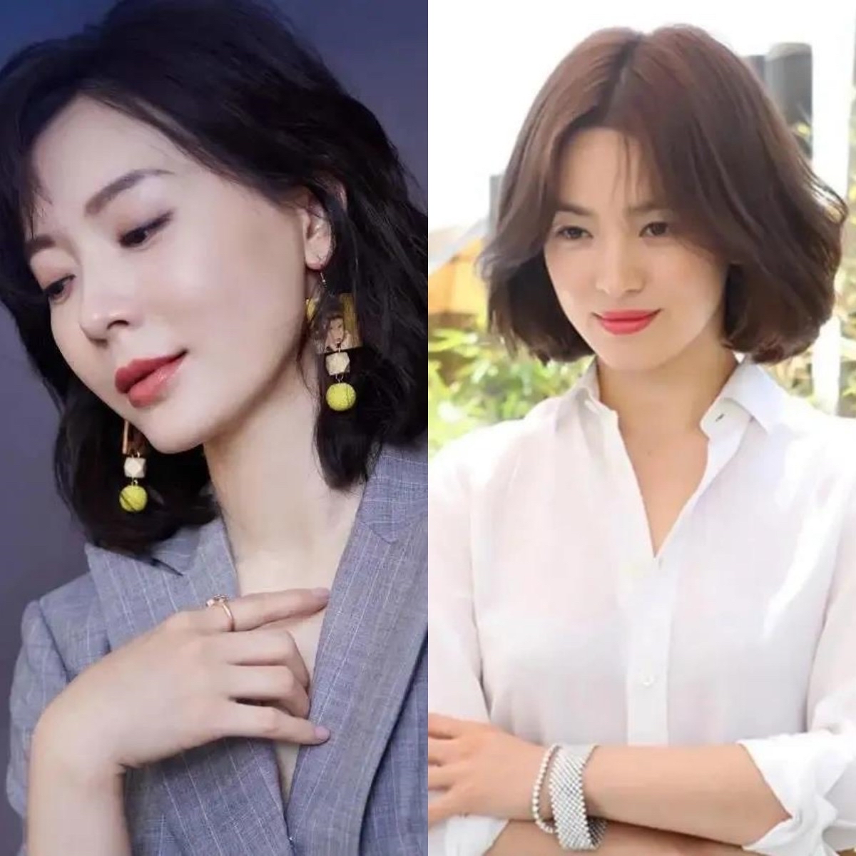 头发多方脸适合的发型洋气减龄,10款时尚减龄又显脸小的发型