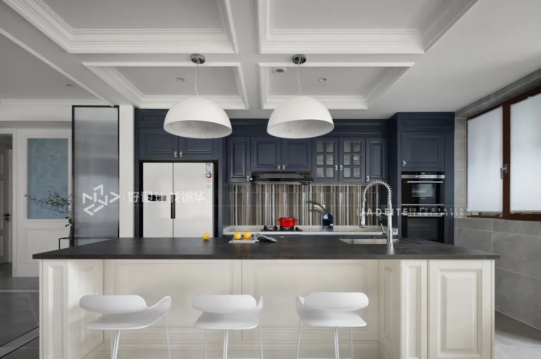 法式奶油风吧台灯具,法式轻奢风格效果图灯