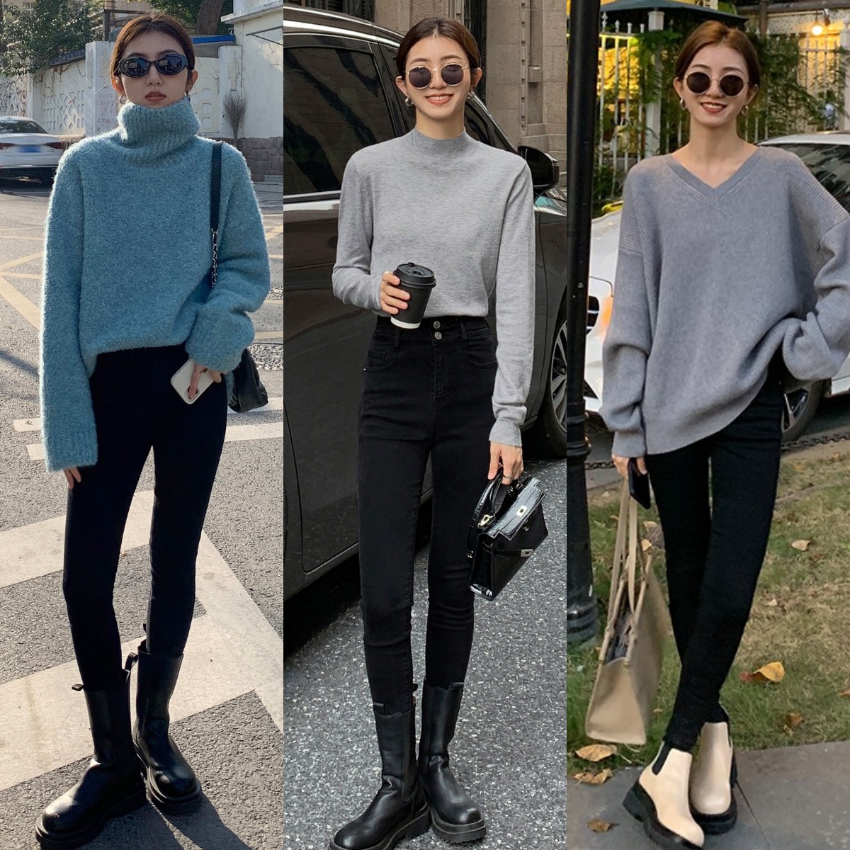 高腰显瘦阔腿直筒裤小个子,显高显瘦显腿长的高腰裤小个子穿