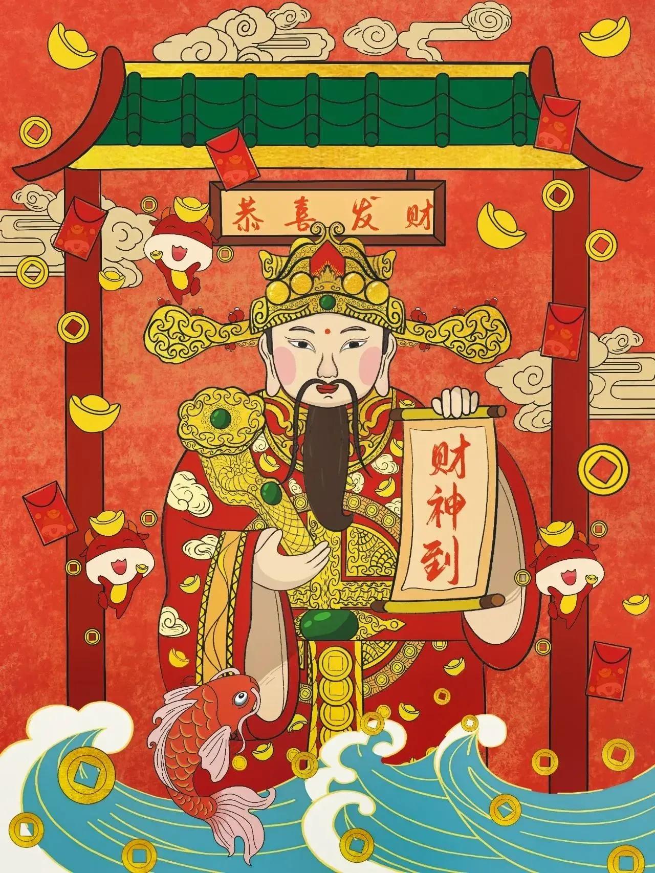 兔年好运财神壁纸图片大全,好运壁纸兔年招财图文