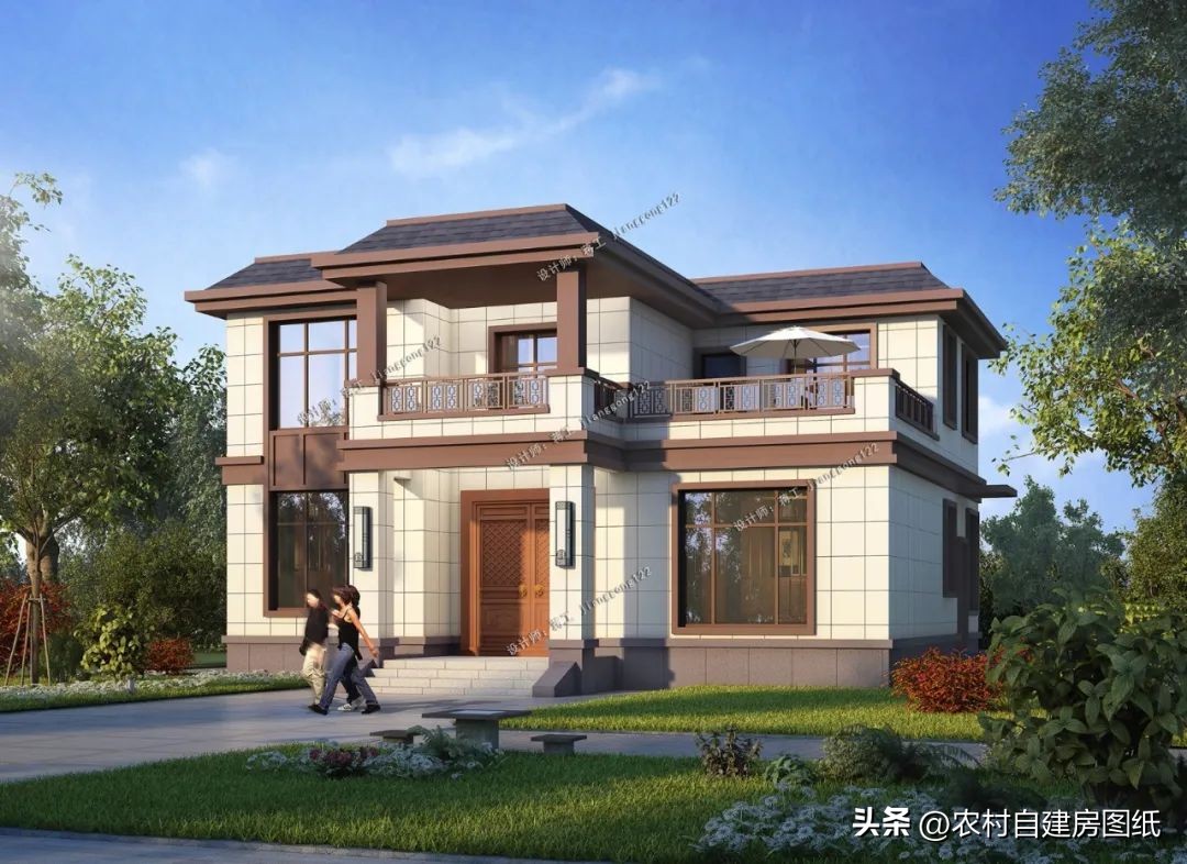 北方农村一层五间平屋顶,农村自建二层半别墅屋顶设计