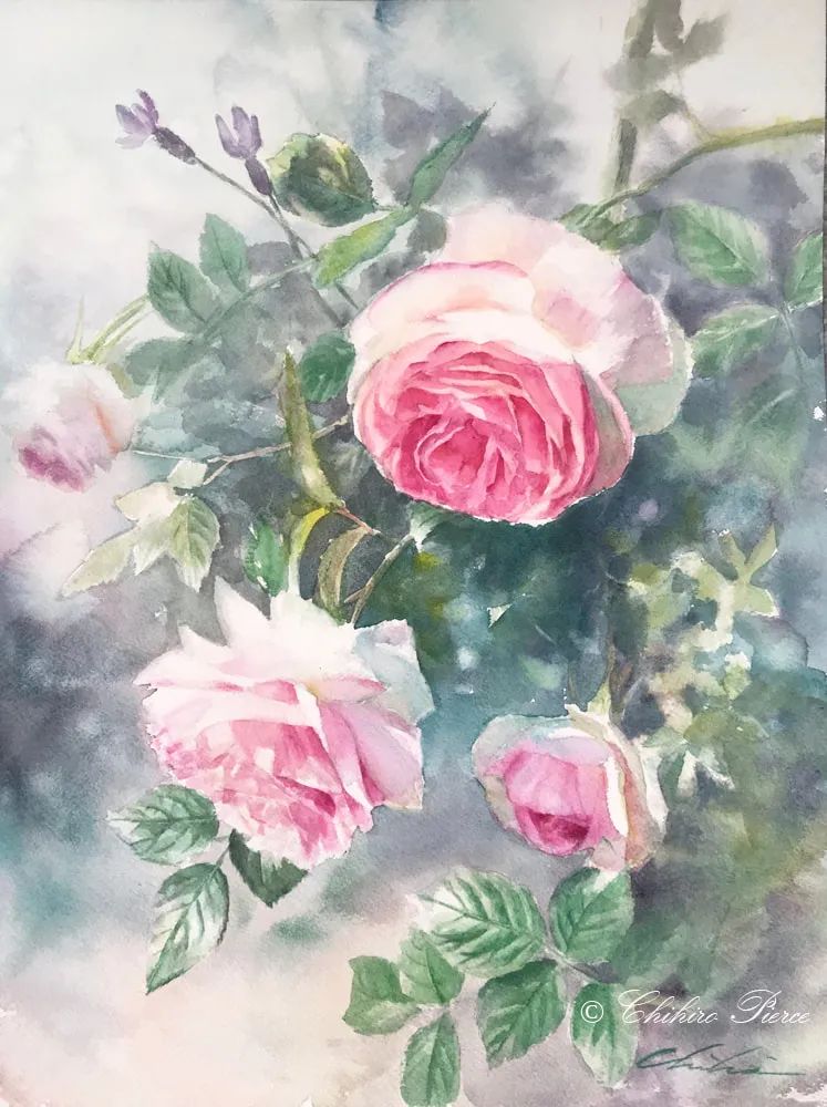 日本美少女工笔画家,日系女画家作品