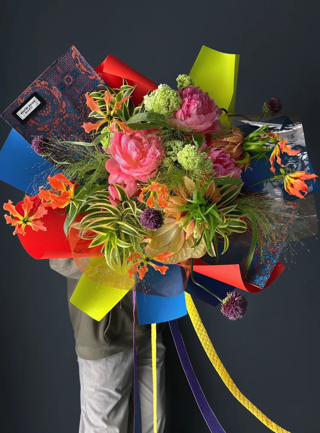 可爱玩具花束,可爱刺绣玩具