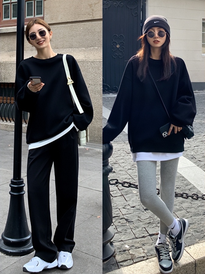 冬天穿同色系好看又显瘦,秋冬显瘦穿搭条纹