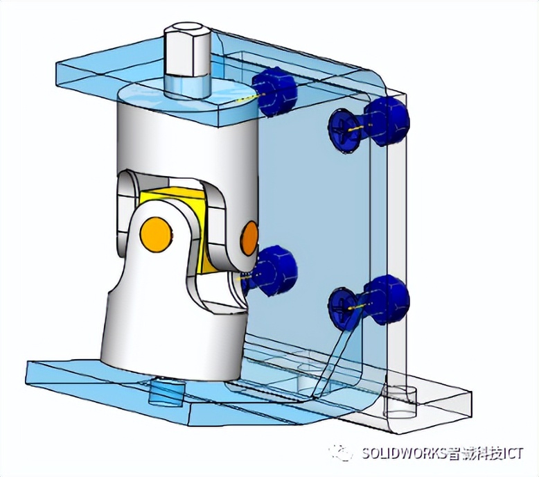 solidworks装配图螺栓受力分析,solidworkssimulation静力分析