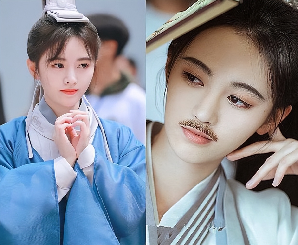 漂亮书生鞠婧祎女扮男装惊艳全场,鞠婧祎女扮男装头发散开看呆众人