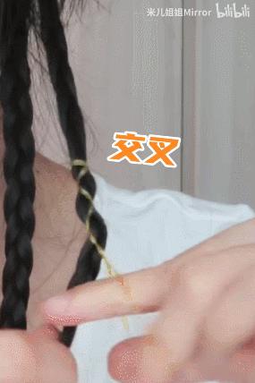 波浪卷发简单编发,晚上编发一夜变人鱼卷发