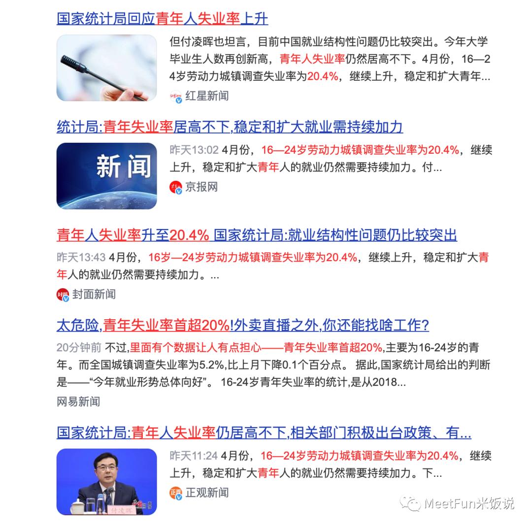 历年青年失业率首破20%,中国青年失业率高的原因