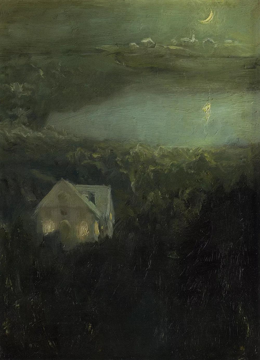 何多苓俄罗斯写生油画,何多苓油画2007