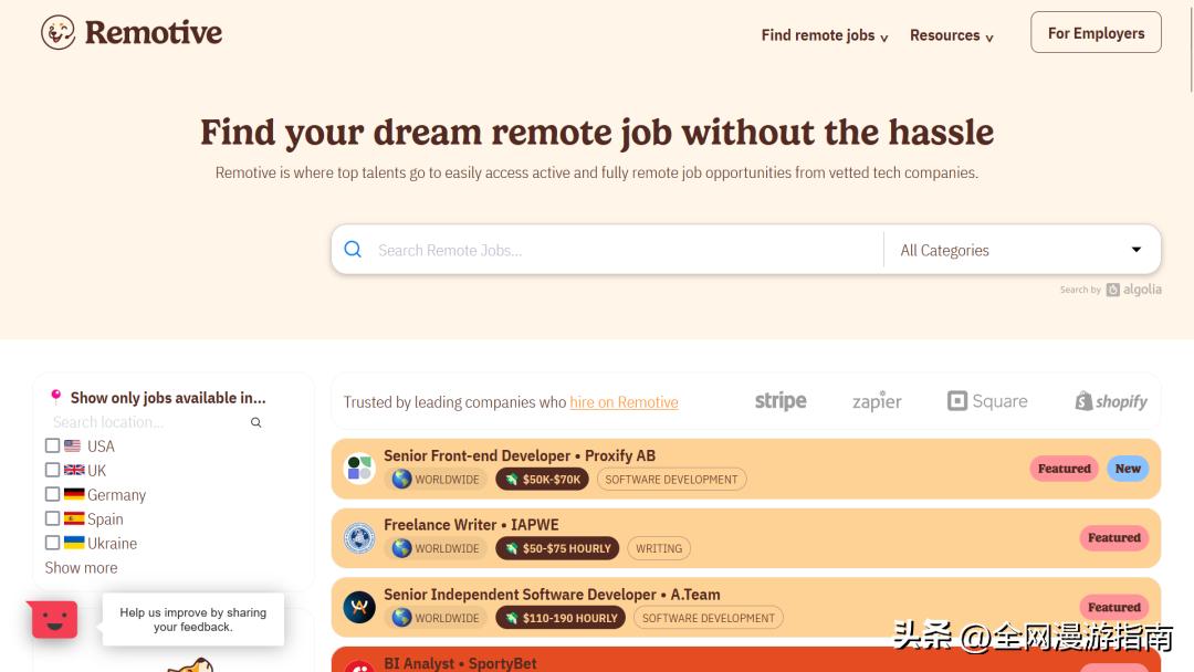 想当一名数字游民吗?远程工作招聘平台推荐