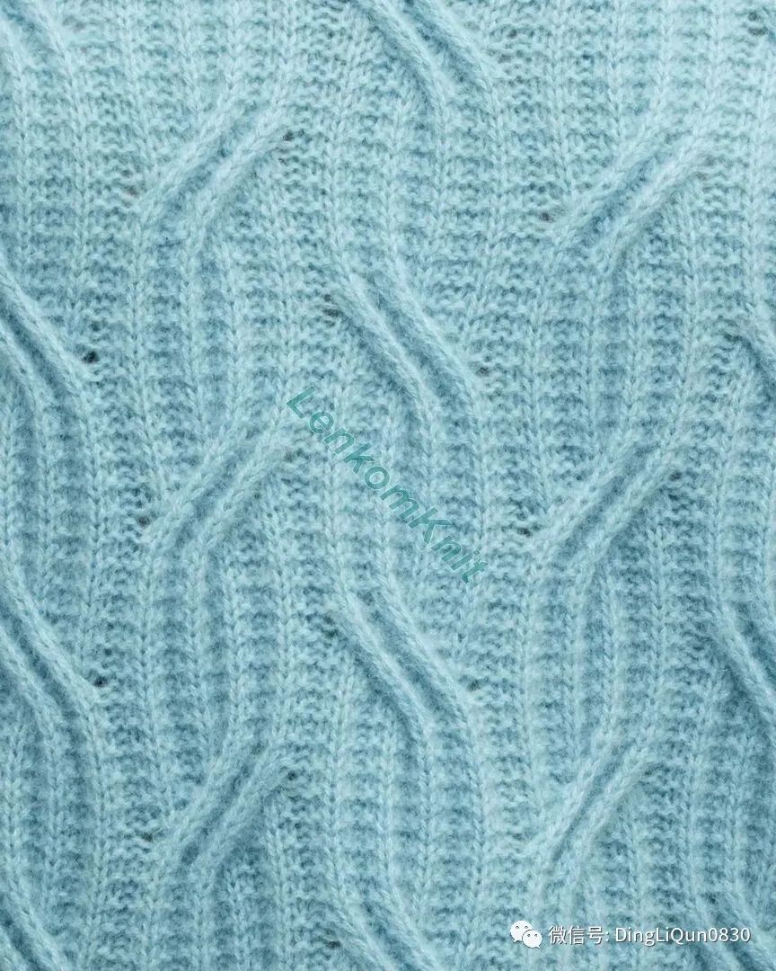 蓝色针织衫图解,有图解的套头针织衫