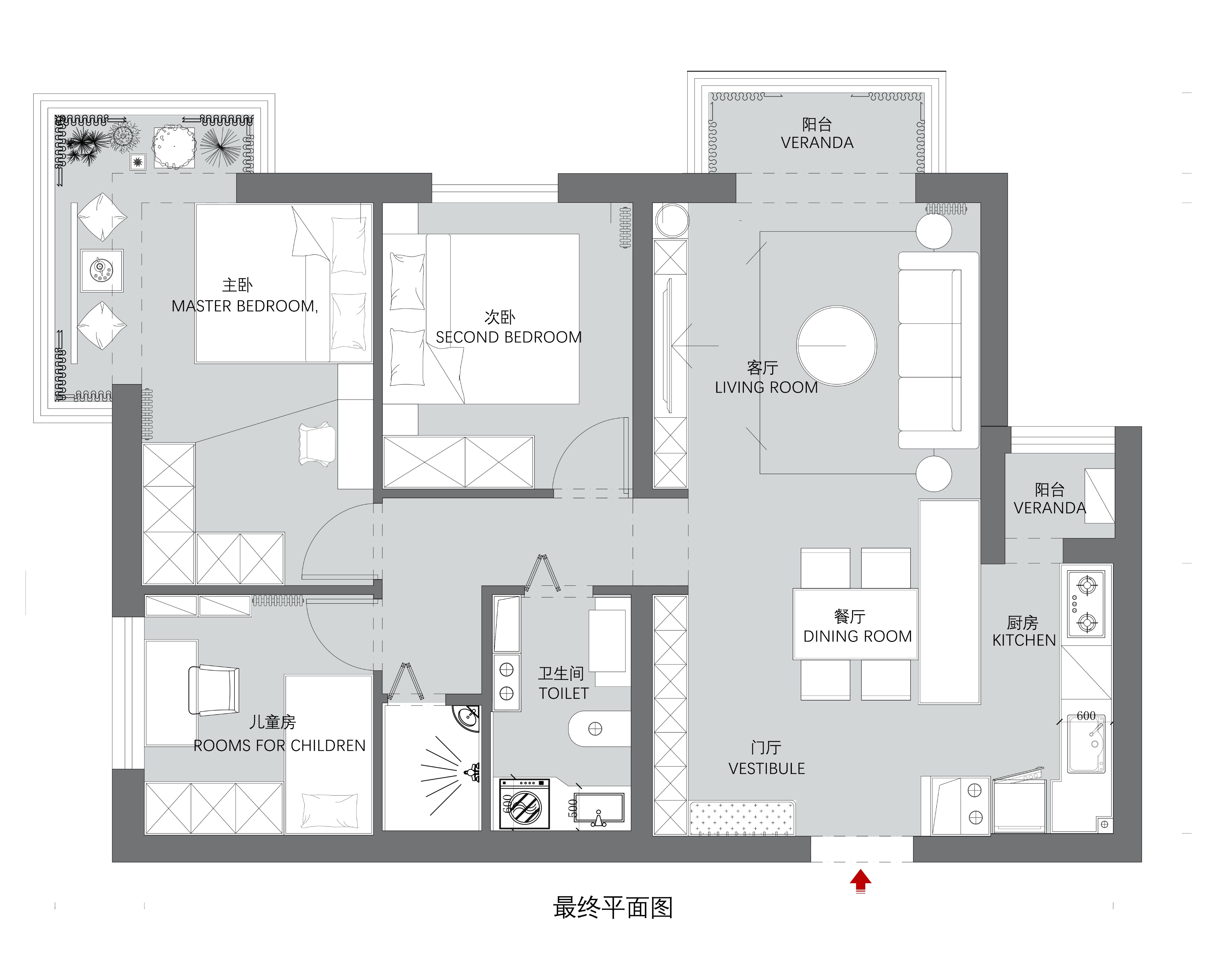 奶油白简约别墅,奶油白原木风小户型