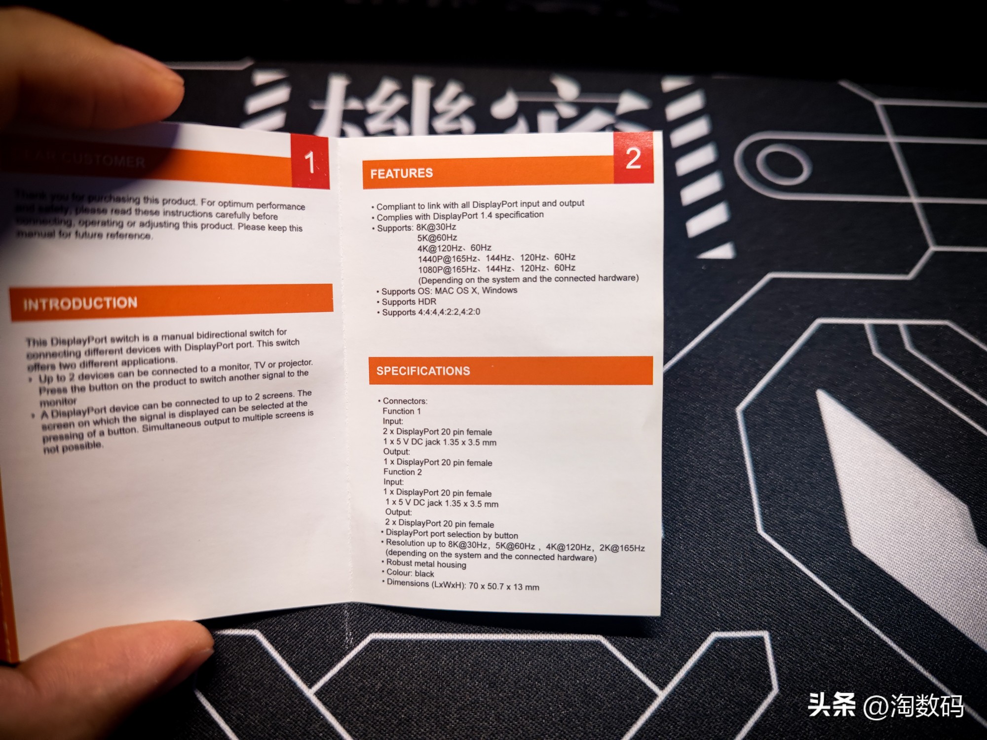 双主机双屏视频接口不够用？￥29块钱DP1.4一转二分线器晒单简评