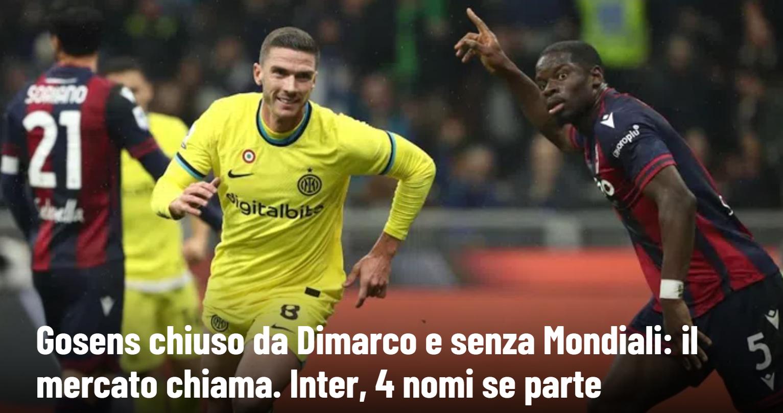 重返欧冠国米夏窗引援,落选世界杯阵容