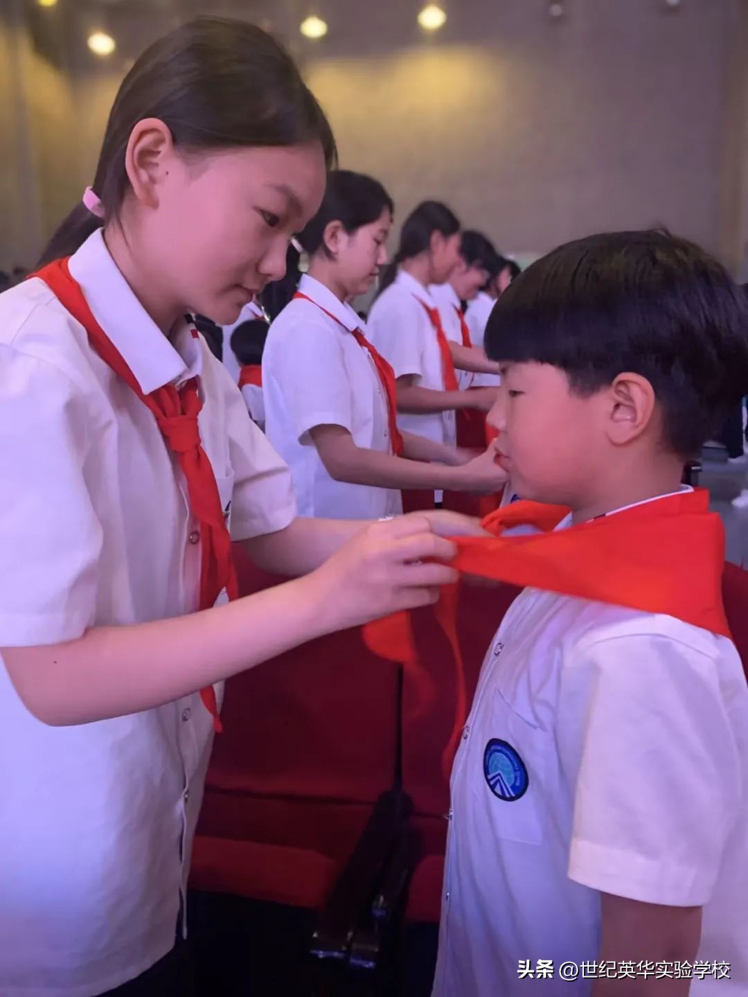 济南市古城实验学校入队仪式,济南泉润学校入队仪式