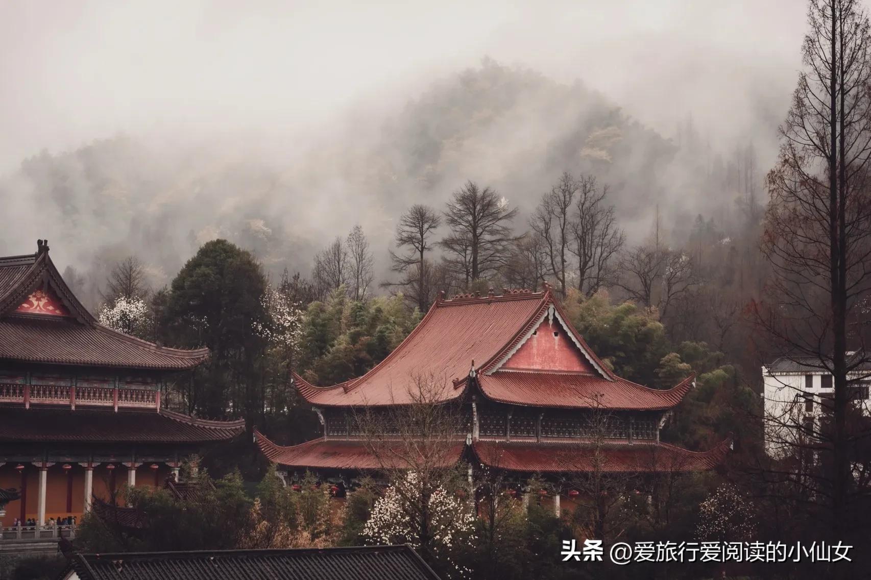 莲花佛国九华山世界上最高的地藏圣像大铜像九华山祈福旅游攻略