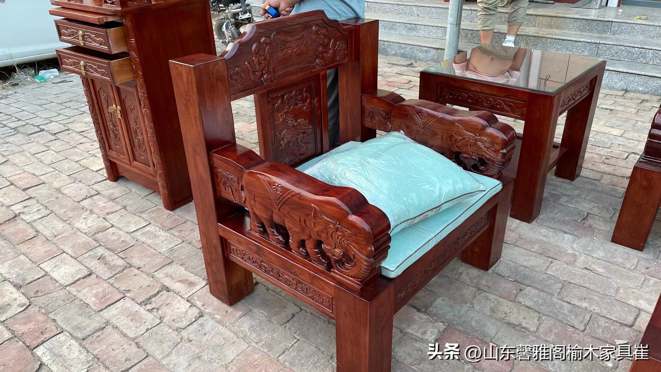 结实耐用的实木小型沙发,实木沙发全榫卯