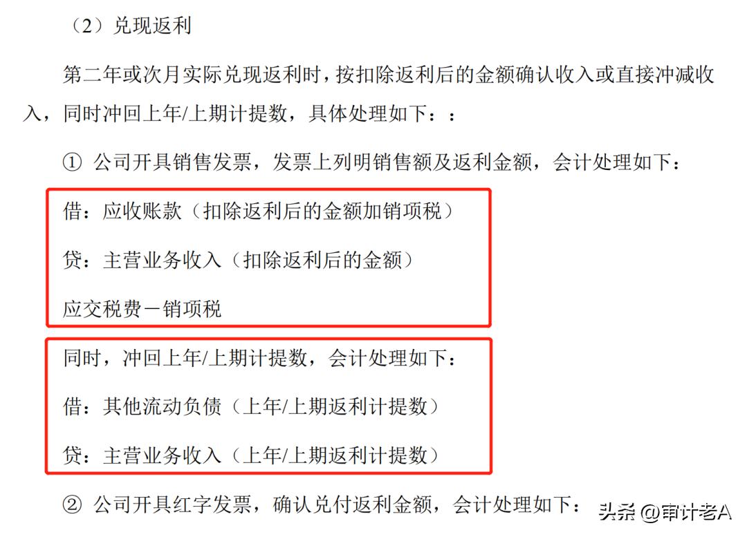 销售折让返利的会计处理,销售返利如何做账务处理